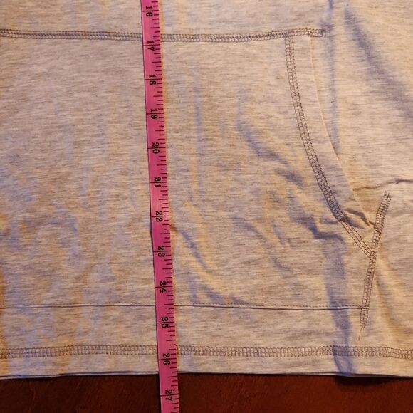 Flag & Anthem Athleisure Henley Sporty Lightweight Casual Hoodie, Small, Gray - Picture 4 of 10